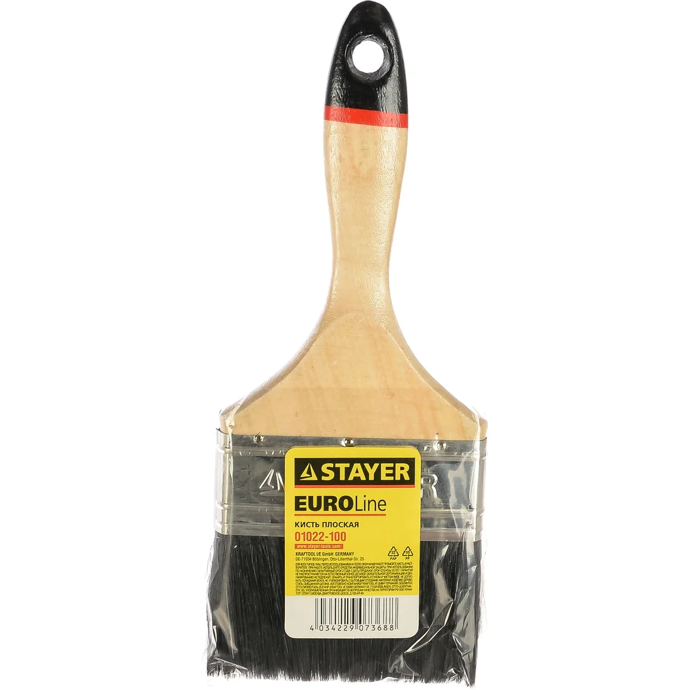 картинка Плоская кисть STAYER UNIVERSAL-EURO 01022-100 от магазина Одежда+