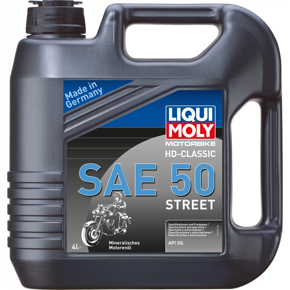 картинка Минеральное моторное масло 4T для четырехтактных мотоциклов LIQUI MOLY Racing HD-Classic 50 SG 1230 от магазина Одежда+