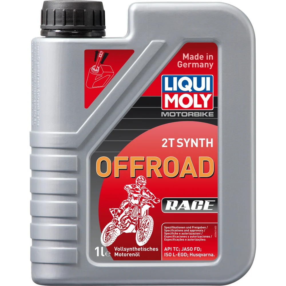 картинка Синтетическое моторное масло 4T для двухтактных двигателей LIQUI MOLY Motorbike 2T Synth Offroad Race 1л 3063 от магазина Одежда+