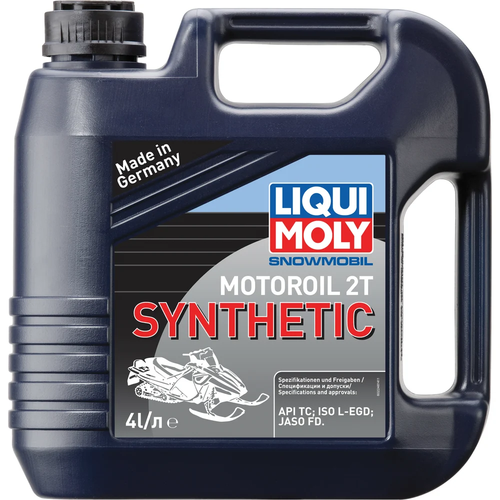 картинка Синтетическое моторное масло 4T для снегоходов LIQUI MOLY Snowmobil Motoroil 2T Synthetic TC 4л 2246 от магазина Одежда+