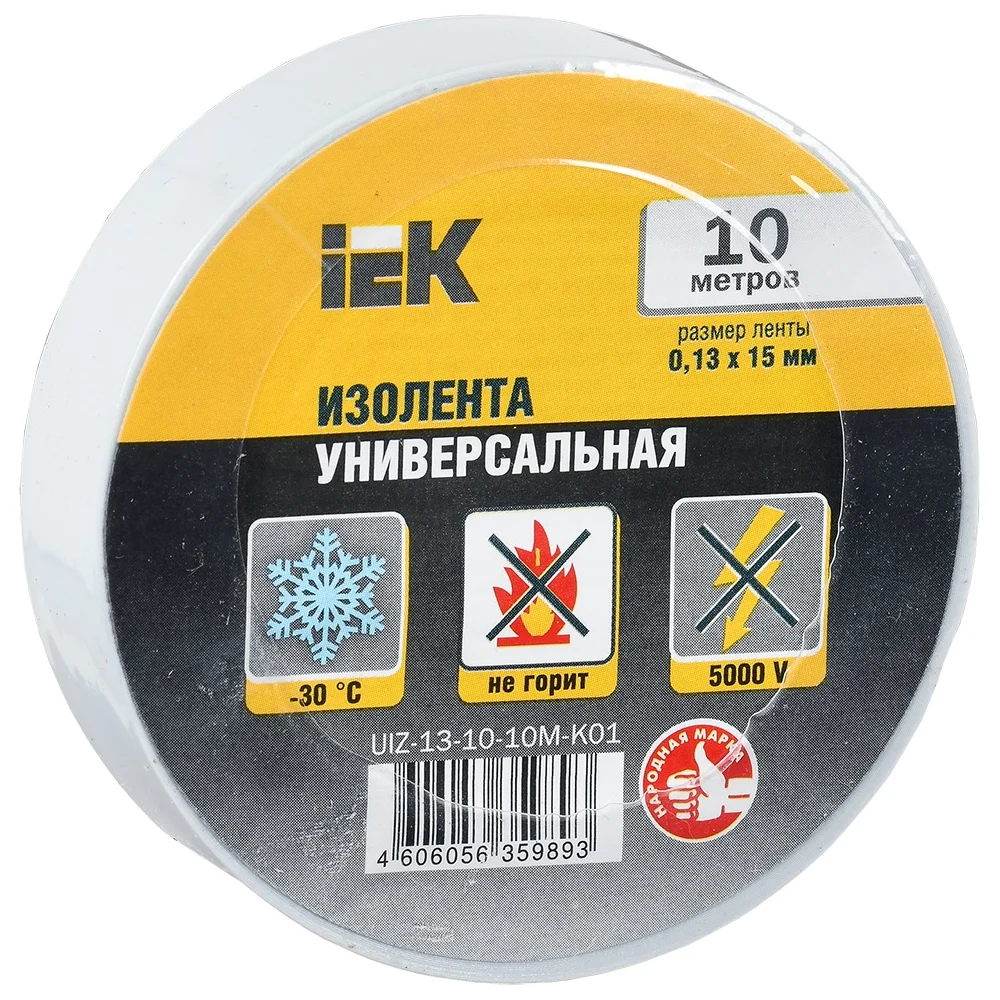 картинка Изолента IEK UIZ-13-10-10M-K01 от магазина Одежда+
