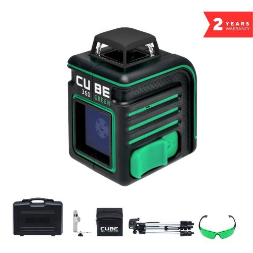 Построитель лазерных плоскостей ADA А00470 CUBE 360 Green Ultimate Edition