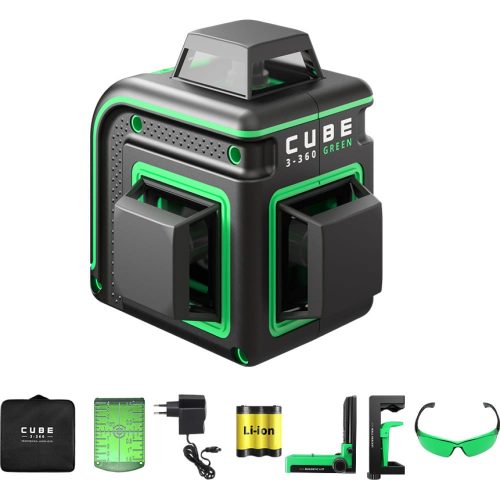 Построитель лазерных плоскостей ADA А00566 Cube 3-360 GREEN Home Edition